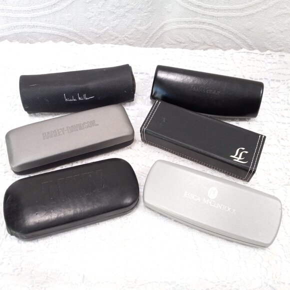 6 Eyeglass Cases + Kenneth Cole Sunglasses Lisa Loeb Harley Davidson Ellen Tracy - Picture 16 of 16